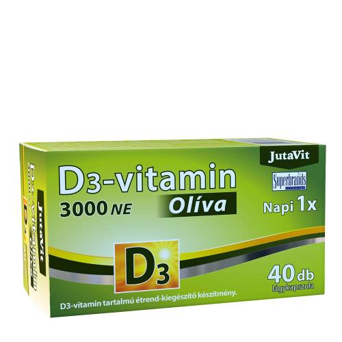 JutaVit Vitamin D3 3000 IU (Olive) (40 Softgels)