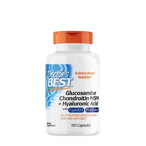 Doctor's Best Glucosamine Chondroitin MSM + Hyaluronic Acid (150 Capsules)
