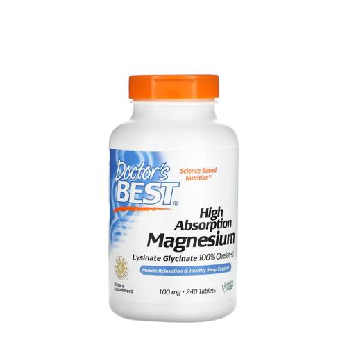 Doctor's Best High Absorption Magnesium 100 mg (240 Tablets)