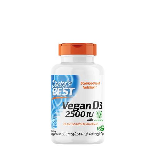 Doctor's Best Vegan D3 2500 IU (60 Veggie Capsules)