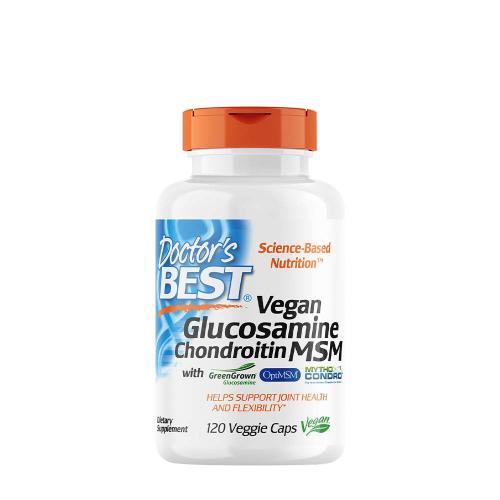 Doctor's Best Vegan Glucosamine & Chondroitin & MSM (120 Veggie Capsules)