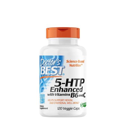 Doctor's Best 5-HTP Enhanced with Vitamin B6 & C  (120 Veg Capsules)
