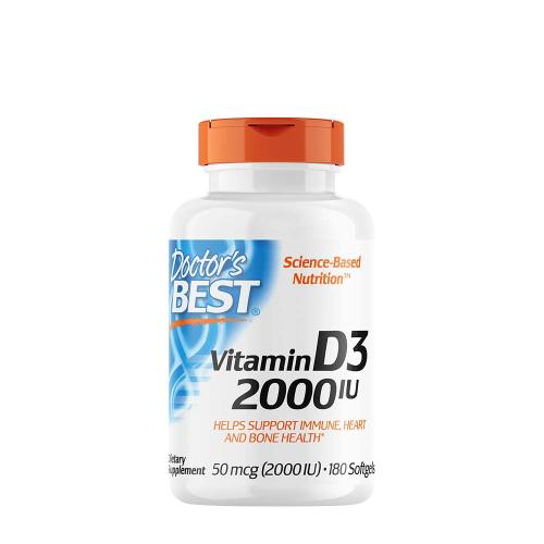 Doctor's Best Vitamin D3 2000 IU (180 Softgels)