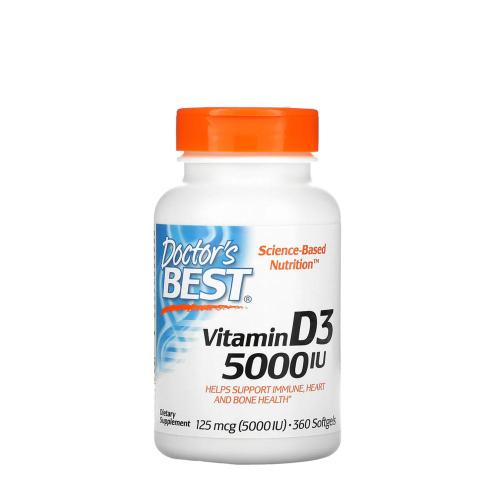 Doctor's Best Vitamin D3 5000 IU (360 Softgels)
