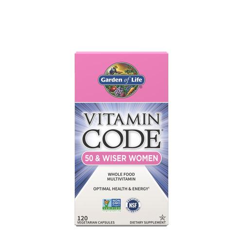 Garden of Life Vitamin Code 50 & Wiser Women  (120 Veg Capsules)