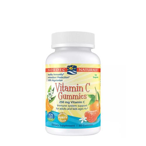 Vitamin C Gummies 250 mg  (60 Gummies, Tangerine)