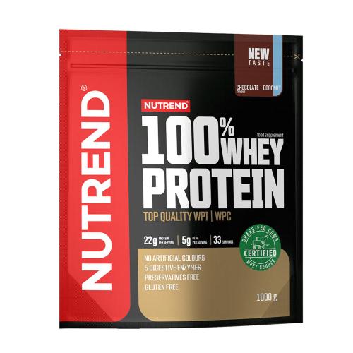 Nutrend 100% Whey Protein (1000 g, Chocolate Coconut)