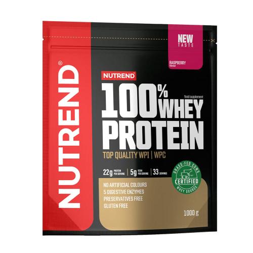 Nutrend 100% Whey Protein (1000 g, Raspberry)