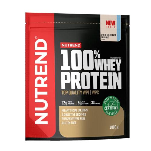 Nutrend 100% Whey Protein (1000 g, White Chocolate Coconut)