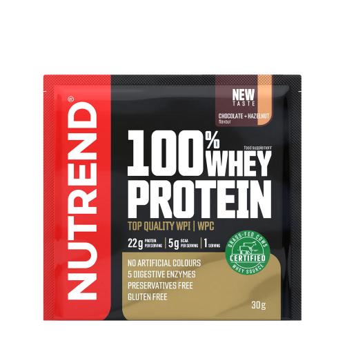 Nutrend 100% Whey Protein (30 g, Chocolate Hazelnut)