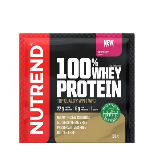 Nutrend 100% Whey Protein (30 g, Raspberry)