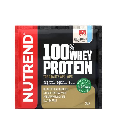 Nutrend 100% Whey Protein (30 g, White Chocolate Coconut)
