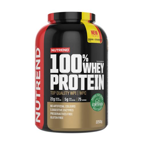 Nutrend 100% Whey Protein (2250 g, Banana & Strawberry)