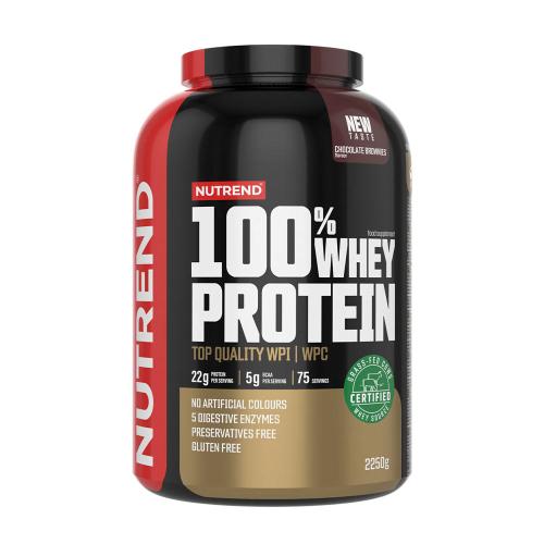 Nutrend 100% Whey Protein (2250 g, Chocolate Brownie)