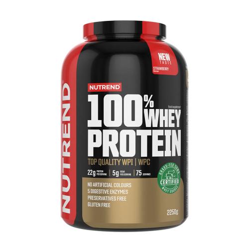 Nutrend 100% Whey Protein (2250 g, Strawberry)