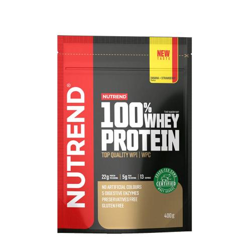 Nutrend 100% Whey Protein (400 g, Banana & Strawberry)