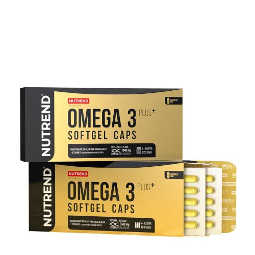 Nutrend Omega 3 Plus Softgel Caps (120 Capsules)