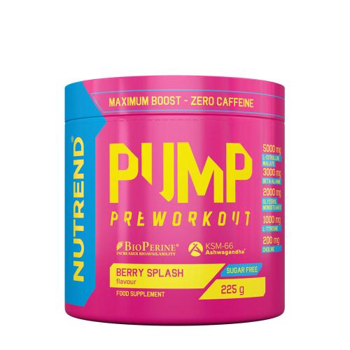 Nutrend Pump Preworkout (225 g, Berry Splash)