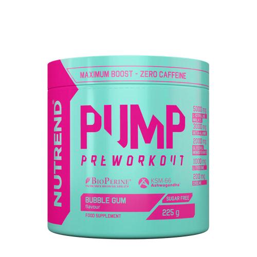 Nutrend Pump Preworkout (225 g, Bubblegum)