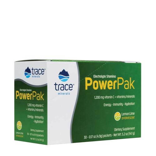 Trace Minerals Electrolyte Stamina Power Pak  (30 Packs, Lemon Lime)