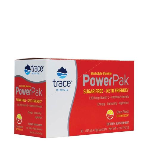 Trace Minerals Electrolyte Stamina Power Pak  (30 Packs, Citrus)