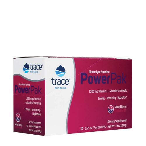 Trace Minerals Electrolyte Stamina Power Pak  (30 Packs, Mixed Berry)