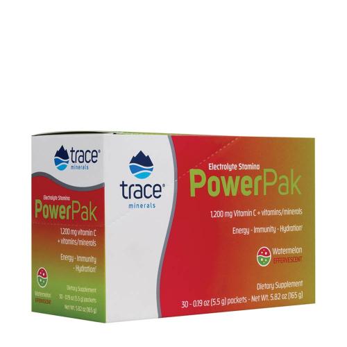 Trace Minerals Electrolyte Stamina Power Pak  (30 Packs, Watermelon)