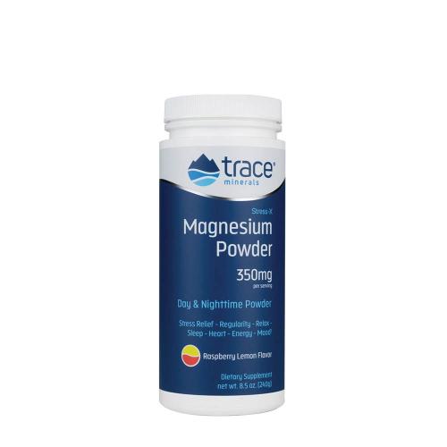 Trace Minerals Stress-X Magnesium Powder  (240 g, Raspberry Lemon)