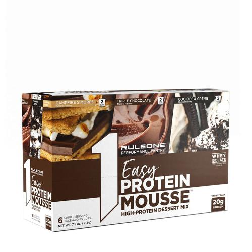 Rule1 Easy Protein Mousse Variety  (214 g, Variety Pack)
