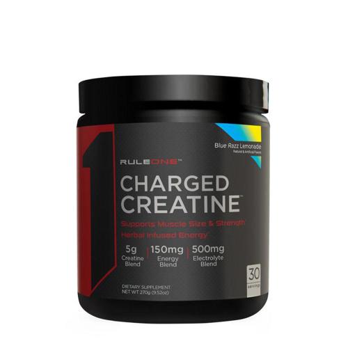 Rule1 Charged Creatin  (270 g, Blue Raspberry Lemonade)