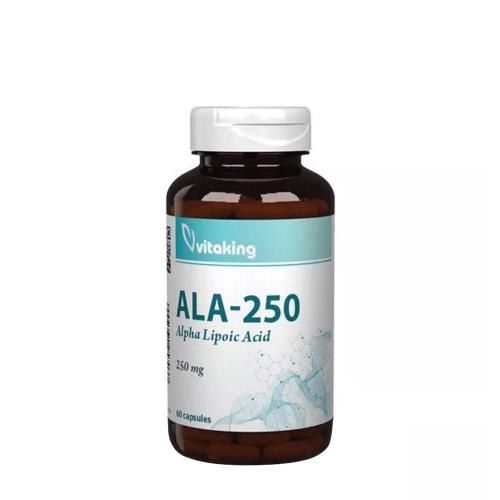 Vitaking ALA-250 Alpha Lipoic Acid 250 mg (60 Caplets)