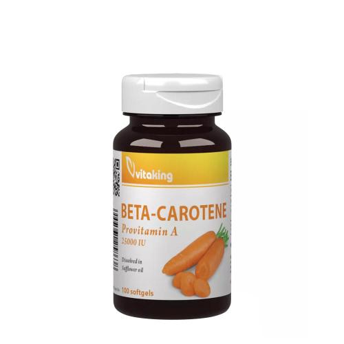 Vitaking Beta-Carotine Provitamin-A – 25,000 IU (100 Softgels)