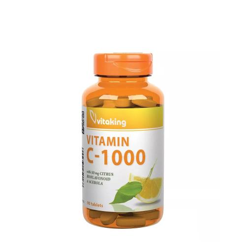 Vitaking Vitamin C 1000 mg with 50 mg Citrus Bioflavonoids and Acerola (90 Tablets)