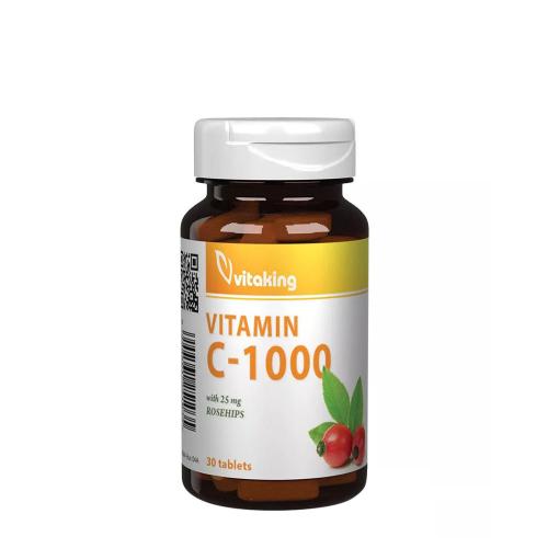 Vitaking Vitamin C 1000 mg with Rosehip (30 Tablets)