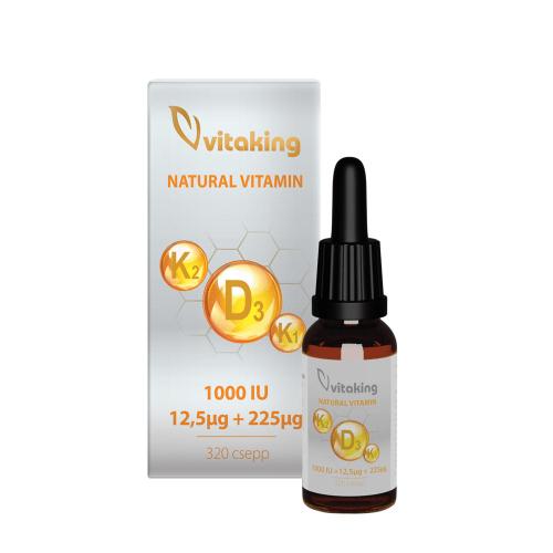 Vitaking Vitamin D3+K2+K1 drops (10 ml)