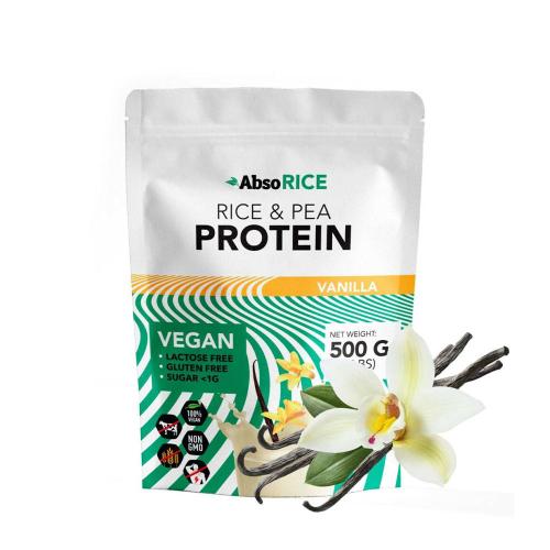 AbsoRICE Rice & Pea Protein - Vegan Protein Powder (500 g, Vanilla)