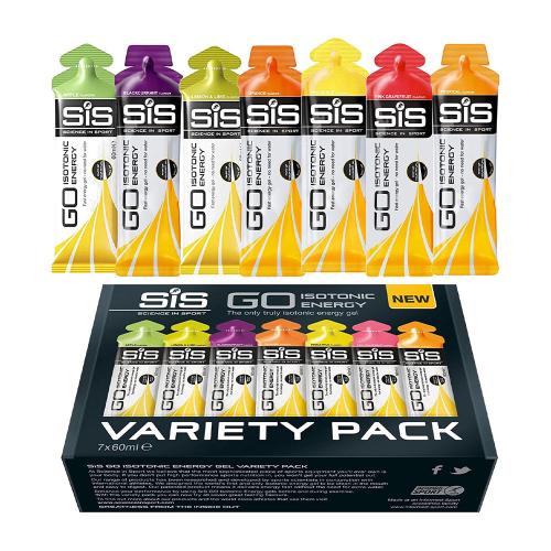 Science in Sport GO Isotonic Energy Gel Variety Pack (7 x 60 ml, Multiple)