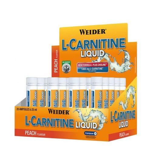 Weider L-Carnitine Liquid (20 x 25ml, Peach)