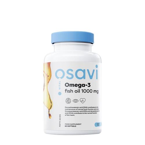 Osavi Omega-3 Fish Oil - 1000 mg - Lemon flavour (60 Softgels)