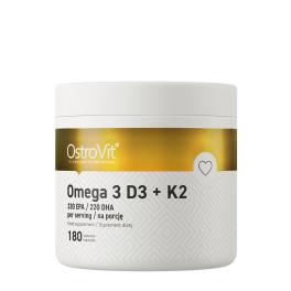 OstroVit Omega 3 D3+K2 (180 Capsules)