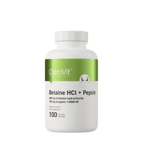 OstroVit Betaine HCL + Pepsin (100 Capsules)