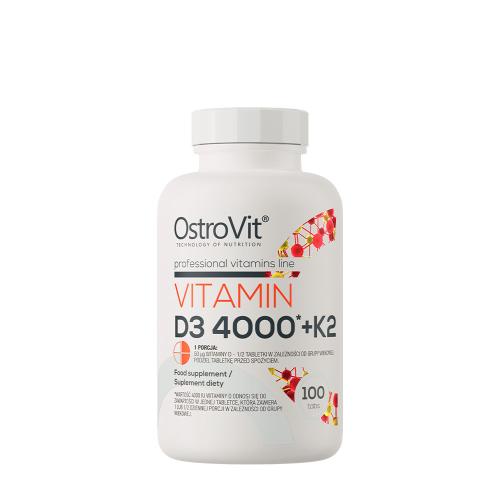 OstroVit Vitamin D3 4000 IU + K2 100 (100 Tablets)