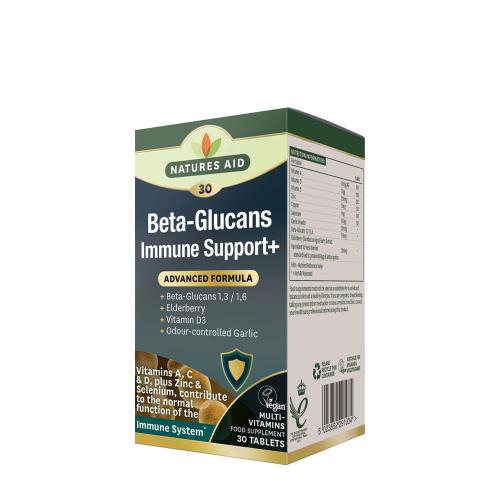 Natures Aid Beta-Glucans Immune Support+ (30 Tablets)