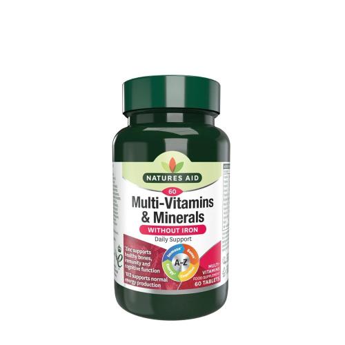 Natures Aid Multi-Vitamins & Minerals (without Iron) (60 Tablets)
