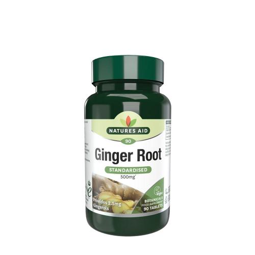 Natures Aid Ginger Root Standardised 500 mg (90 Tablets)
