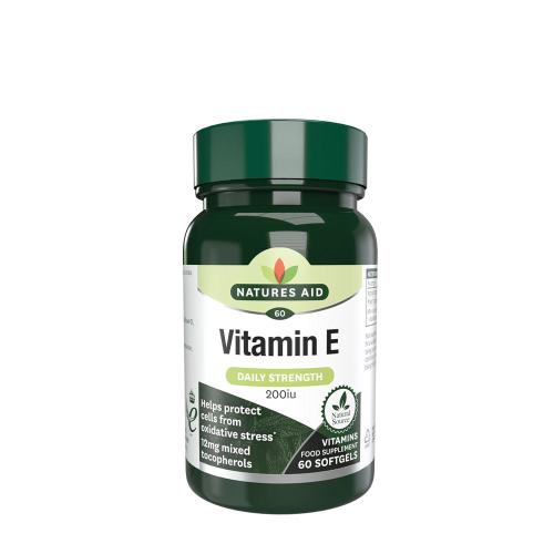 Natures Aid Vitamin E 200 IU (60 Softgels)