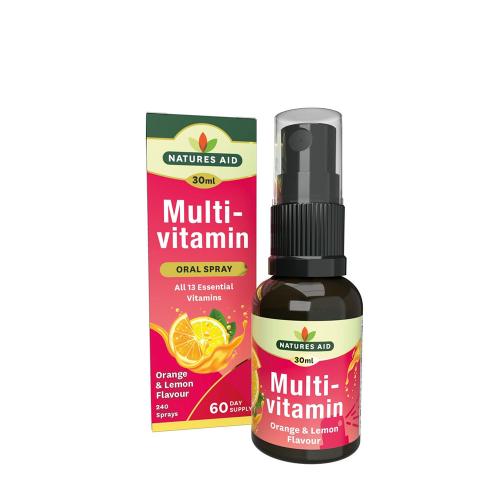 Natures Aid Multivitamin Daily Oral Spray (30 ml, Lemon & Orange)