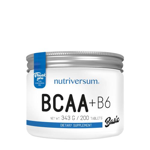 Nutriversum BCAA + B6 - BASIC (200 Tablets)