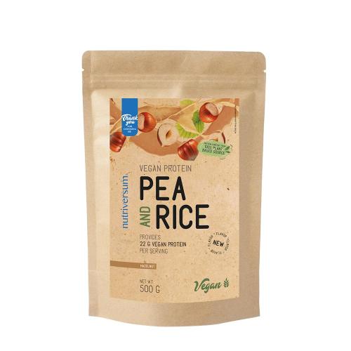 Nutriversum Pea & Rice Vegan Protein - VEGAN - NEW (500 g, Hazelnut)