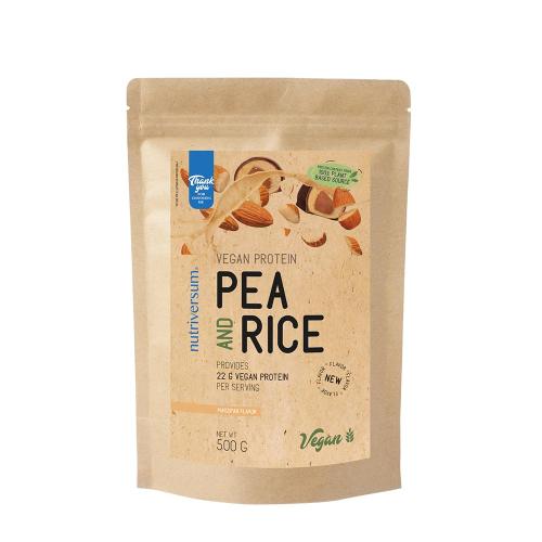 Nutriversum Pea & Rice Vegan Protein - VEGAN - NEW (500 g, Marzipan)